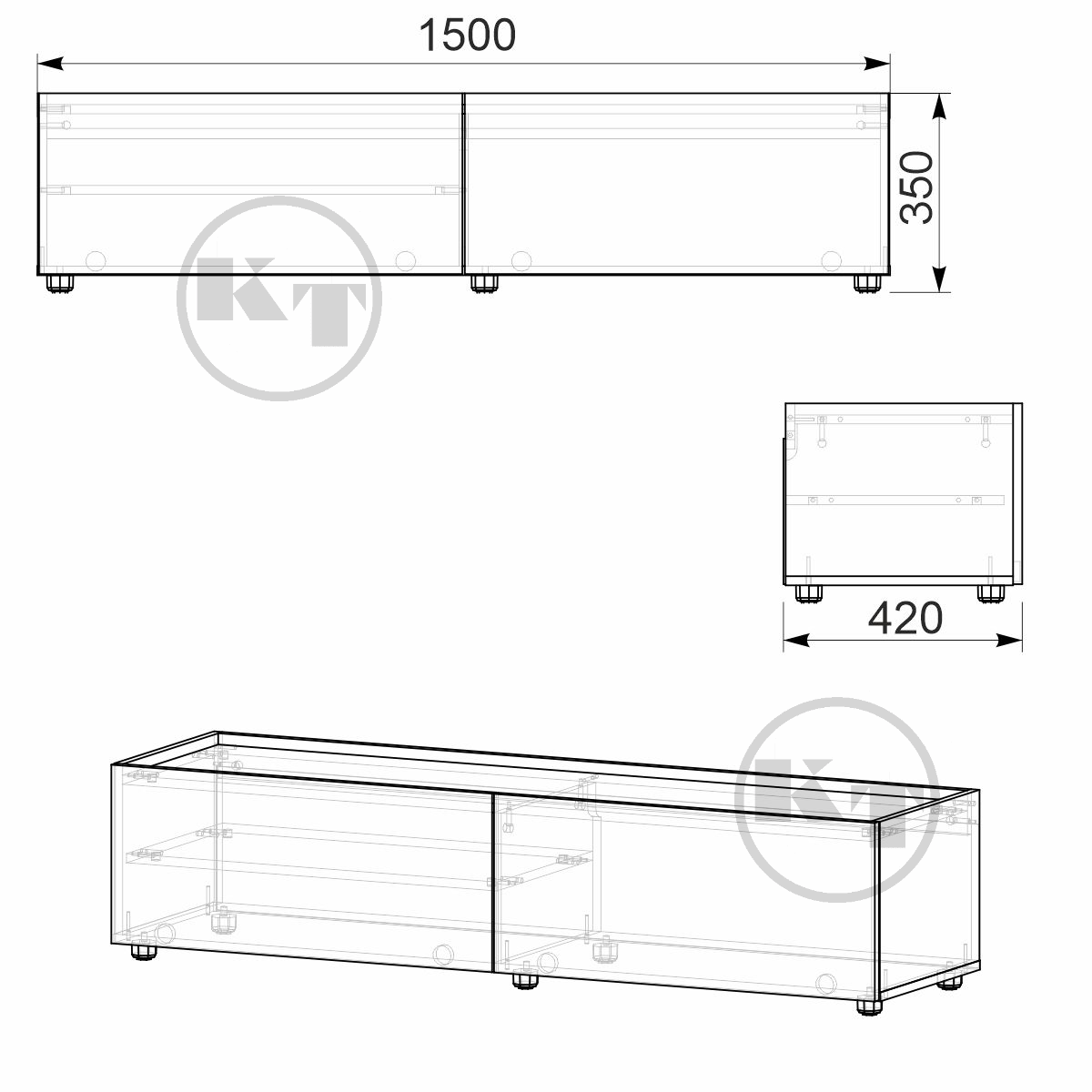 Тумба ТВ МГ-6 Компанит