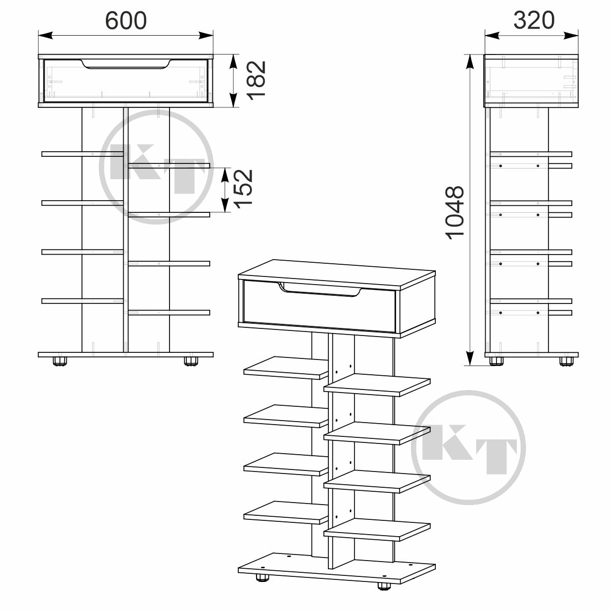 Тумба для обуви ТО-15 Компанит